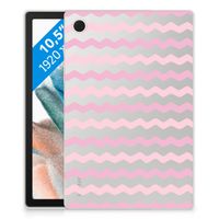 Samsung Galaxy Tab A8 2021/2022 Hippe Hoes Waves Roze - thumbnail