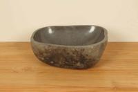 Rivierstenen waskom RS020302, 39x31x15 cm