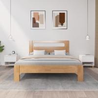 Nachtkastjes 2 st 50x46x50 cm bewerkt hout wit