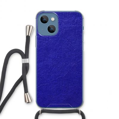 Majorelle Blue: iPhone 13 Transparant Hoesje met koord
