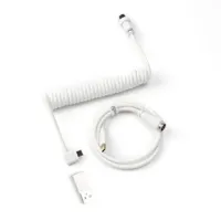 Keychron Coiled Aviator kabel haaks wit