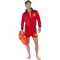 Baywatch lifeguard carnaval verkleedkleding kostuum - rood - heren