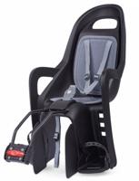 Polisport kinderzitje groovy ff maxi black/dark grey framebevestiging