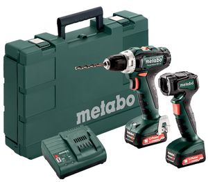 Metabo POWERMAXX BS 12 Accu-boorschroefmachine 12V 2x2.0Ah Li-Ion + Lamp ULA 12 LED 601036900