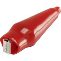 TRU COMPONENTS 93038c49 Krokodillenklem Rood Lengte: 65 mm 1 stuk(s)