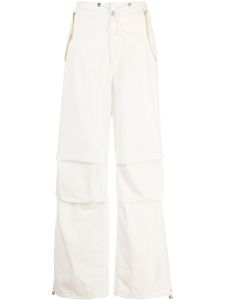 Dion Lee pantalon à lien de resserrage - Blanc