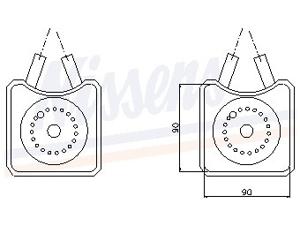 Oliekoeler, motorolie 90607