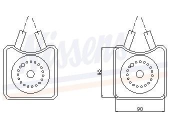 Oliekoeler, motorolie 90607