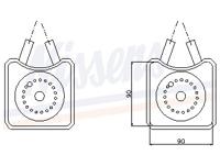 Oliekoeler, motorolie 90607