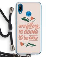 Optimistic flower girl: Huawei P20 Lite Transparant Hoesje met koord