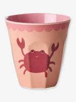 Melamine beker met RICE garnalenprint 250 ml koraal