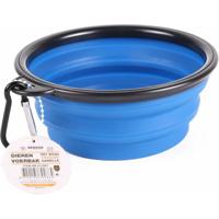 Benson Hondenvoerbak - drinkbak - D13 cm - opbouwbaar - blauw - kattenvoerbak