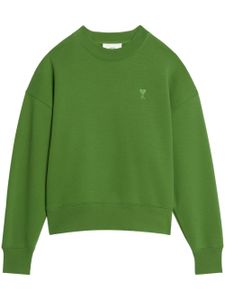 AMI Paris sweat à logo brodé - Vert