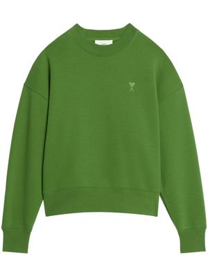 AMI Paris sweat à logo Ami de Coeur - Vert
