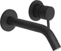 Tweedekans Saqu Eurotrend 2-gats inbouw wastafelmengkraan inclusief inbouwdeel mat zwart 06880