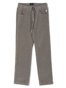 Il Gufo pantalon en velours côtelé à taille élastiquée - Gris