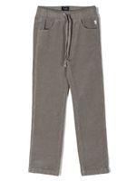 Il Gufo pantalon en velours côtelé à taille élastiquée - Gris