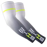 1 paar cool mannen Fietsen Running fiets UV zon bescherming manchet dekking beschermende arm mouw fiets sport arm warmers mouwen M (wit)