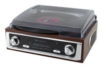 Soundmaster PL196H - Nostalgische platenspeler met radio en ingebouwde speakers - thumbnail