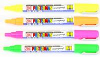 Krijtstift posterman PMA-20 smalle punt 1mm fluor geel
