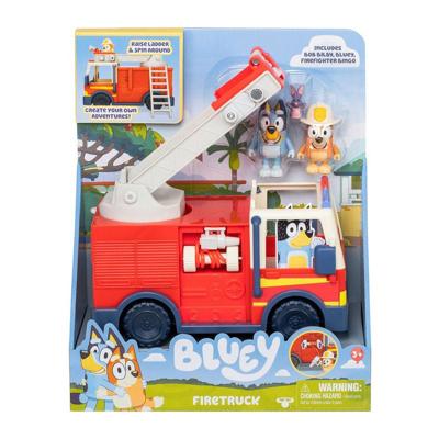 Moose Toys Bluey&apos;s brandweerwagen met 2 speelfiguren