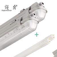 2 PACK - LED's Light LED TL lamp met sensor 150 cm - Bewegingssensor en nachtsensor - Waterdicht - 3100 lm