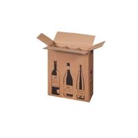 Flesverzenddoos voor 3 flessen 305 x 108 x 368 mm | 10 stuks