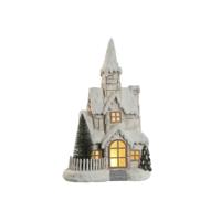 Verlichte decoratie Home ESPRIT Wit Groen Natuurlijk Huis 35 x 20 x 51 cm - thumbnail