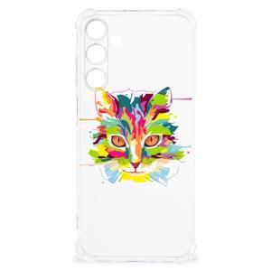 Samsung Galaxy A25 Stevig Bumper Hoesje Cat Color