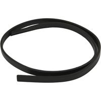 Creativ Company Band van imitatie leer, b: 10 mm, dikte 3 mm, zwart, 1 m/ 1 doos