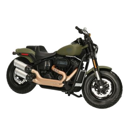 Maisto Modelmotor - Harley Davidson Fat Bob - groen - 13 x 4 x 4 cm - speelgoed