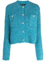 tout a coup cardigan à logo embossé - Bleu - thumbnail