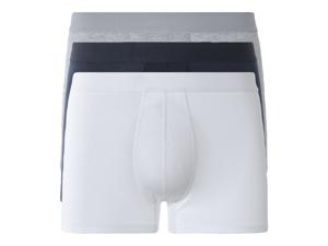 LIVERGY 3 heren boxers (L, Marine/grijs/wit)