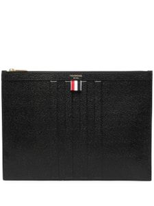 Thom Browne pochette à détail 4 bandes signature - Noir