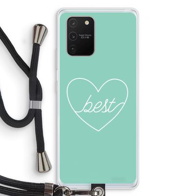 Best heart pastel: Samsung Galaxy S10 Lite Transparant Hoesje met koord