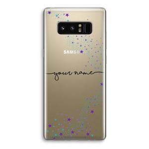 Sterren: Samsung Galaxy Note 8 Transparant Hoesje