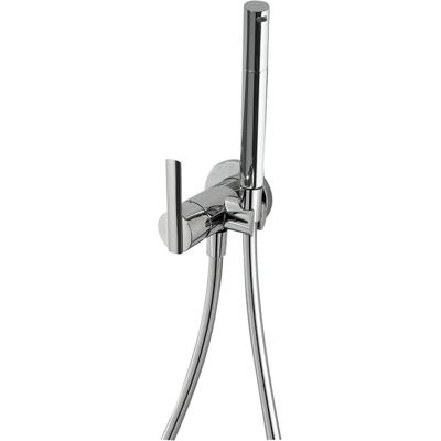 Bidetkraan met handdouche Tres Lex | Opbouw | Mengkraan | 1-hendel | Rond | Chroom
