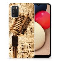 Samsung Galaxy A02s | Siliconen hoesje | met foto Bladmuziek