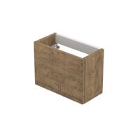 INK - Fontein Onderkast Greeploos Hout Décor Universeel Links/rechts Draaiend - 360x180x270 mm - Naturel Eiken