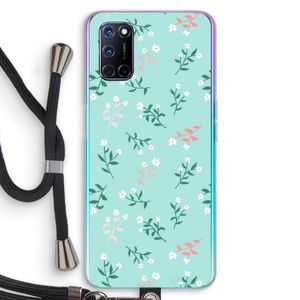 Small white flowers: Oppo A72 Transparant Hoesje met koord