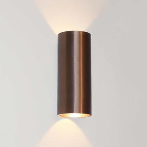 Artdelight Wandlamp Brody 2 lichts H 18 cm koper brons