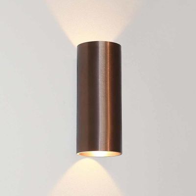 Artdelight Wandlamp Brody 2 lichts H 18 cm koper brons