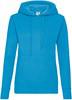 Fruit Of The Loom F409 Ladies´ Classic Hooded Sweat - Azure Blue - XS