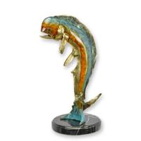 A BRONZE SCULPTURE OF A DORADO OR MAHI MAHI A BRONZE SCULPTURE OF A DORADO OR MAHI MAHI
