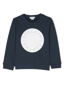 Stella McCartney Kids sweat à logo imprimé - Bleu