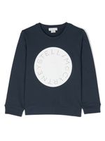 Stella McCartney Kids sweat à logo imprimé - Bleu - thumbnail