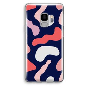 Memphis Shapes Pink: Samsung Galaxy S9 Transparant Hoesje