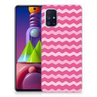 Samsung Galaxy M51 TPU bumper Waves Pink