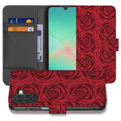 Samsung Galaxy A26 Red Roses | Book Case | Samsung Galaxy A26 Red Roses | Book Case |