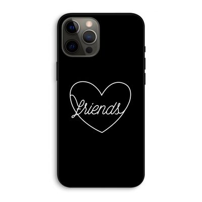 Friends heart black: iPhone 12 Pro Max Biologisch afbreekbaar hoesje
